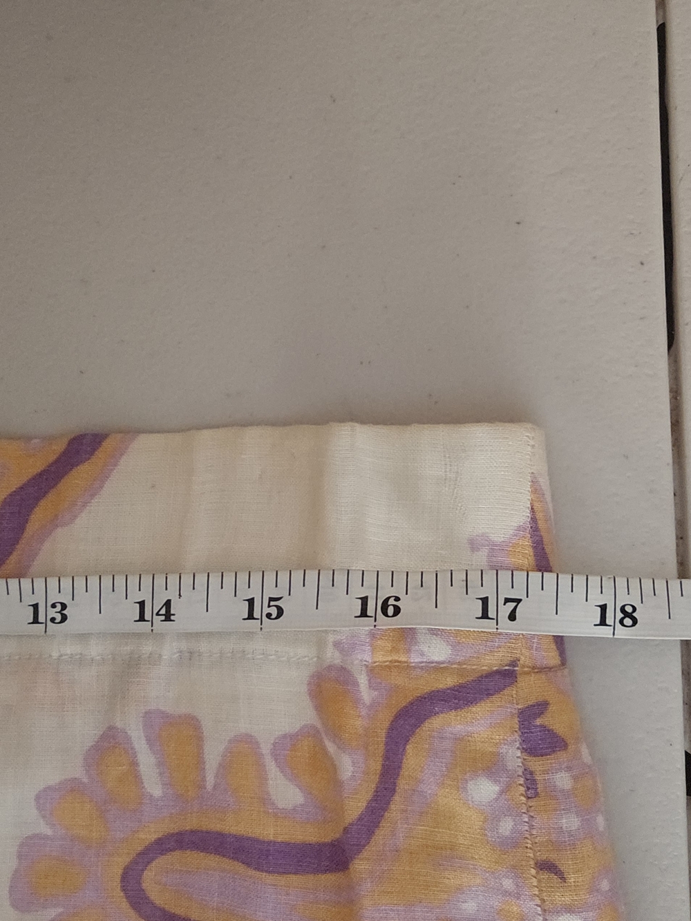 J. Crew Cream Mini Skirt with Orange & Lavender Paisley Print - Picture 2 of 4